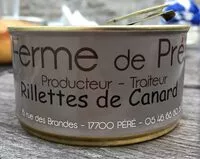 Mängden socker i Rillettes de canard