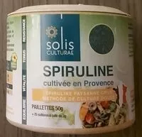 Mängden socker i Spiruline cultivée en Provence