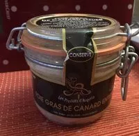 Mängden socker i Foie gras de canard entier