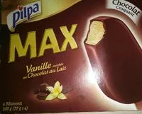 Mängden socker i Vanille enrobee au chocolat au lait MAX