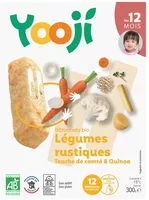 Mängden socker i Bâtonnets surgelés bio légumes rustiques, touche de comté & quinoa pour bébé dès 12 mois