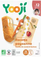 Mängden socker i Bâtonnets surgelés bio recette paysanne, touche de comté & quinoa pour bébé dès 12 mois