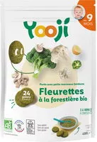 Mängden socker i Purée surgelée de fleurettes à la forestière bio avec petits morceaux fondants pour bébé dès 9 mois