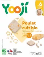 Mängden socker i Hachés de poulet bio cuit et surgelé pour bébé dès 6 mois