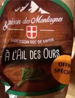 Mängden socker i Saucisson sev de savoie a l ail des ours