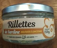Mängden socker i Rillettes de sardine Moutarde à l'ancienne