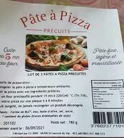 Mängden socker i Pâte à  pizza precuite
