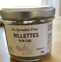 Mängden socker i Rillettes pur oie