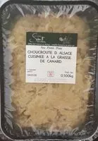 Mängden socker i Choucroute d'Alsace cuisinée à la graisse de canard