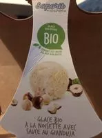 Mängden socker i Glace bio à la noisette avec sauce gianduja