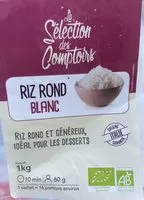 Mängden socker i Riz rond blanc