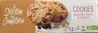 Mängden socker i Cookies nougatine et pépites de chocolat