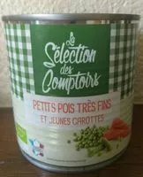 Mängden socker i Petits pois très fins et jeunes carottes