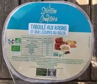 Mängden socker i Taboulé aux raisins et légumes du soleil