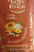 Mängden socker i Chips de noix de coco natures