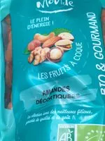 Mängden socker i Amandes décortiquées