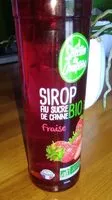 Mängden socker i Sirop de fraises au sucre de canne bio