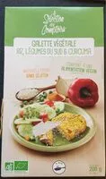 Mängden socker i Galette vegetale riz legumes du sud et curcuma
