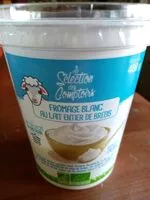 Mängden socker i Fromage blanc au lait entier de brebis