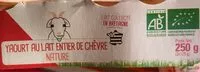 Mängden socker i Yaourt au lait de chèvre entier nature