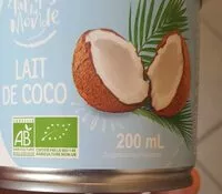 Mängden socker i Lait de coco