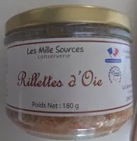 Mängden socker i Rillettes d'oie