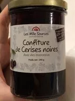 Mängden socker i Confiture de cerises noires