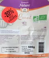 Mängden socker i Gnocchi nature