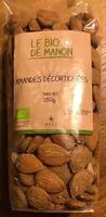 Mängden socker i Amandes décortiquées