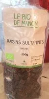 Mängden socker i Raisins Sultanines