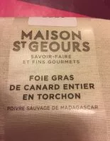 Mängden socker i Foie gras de canard entier en torchon