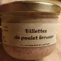 Mängden socker i Rillettes de Poulet Fermier