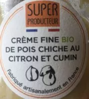 Mängden socker i Crème fine bio de pois chiche