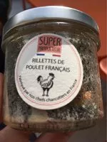 Mängden socker i Rillettes de poulet francais