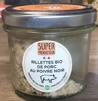 Mängden socker i Rillettes bio de porc au poivre noir