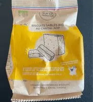 Mängden socker i Biscuit salé bio au cantal AOP