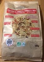 Mängden socker i Granola fruit rougebio