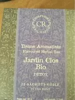 Mängden socker i Tisane Aromatisée Jardins Clos Bio