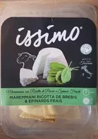 Mängden socker i Maremmani ricotta de brebis épinards frais
