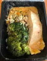 Mängden socker i Pave de saumon sauve aurore, riz camarguais er brocoli