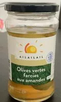 Mängden socker i Olives vertes farcies aux amandes