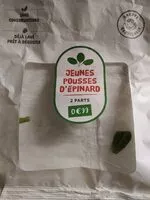 Mängden socker i Jeunes pousses d'épinard