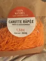 Mängden socker i Carottes rapees