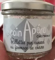 Mängden socker i Rillettes pur canard au fromage de chevre