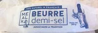 Mängden socker i Beurre demi-sel