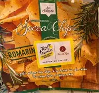 Mängden socker i Socca Chips® Romarin