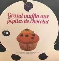 Mängden socker i Grand muffin aux pépites de chocolat