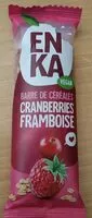 Mängden socker i Barre de céréales Cranberries Framboise