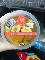 Mängden socker i Salade de Pêches au sirop léger