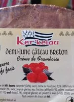 Mängden socker i Demi lune gateau breton
